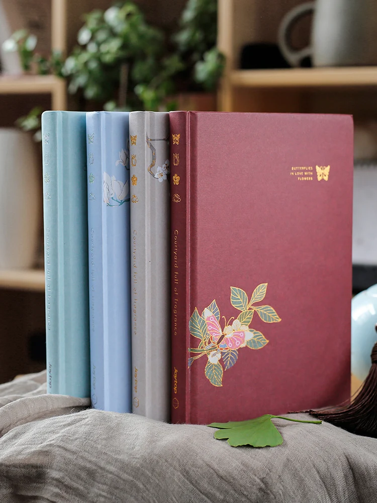 

JOYTOP Courtyard Full of Fragrance Notebook A5 Ancient Style Simple Diary Notebook Literary Exquisite 1PCS