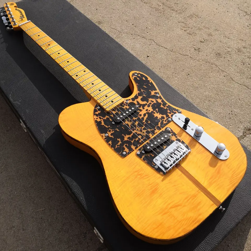 Prince HS Anderson Hohner Madcat Mad Cat Amber Yellow Flame Maple