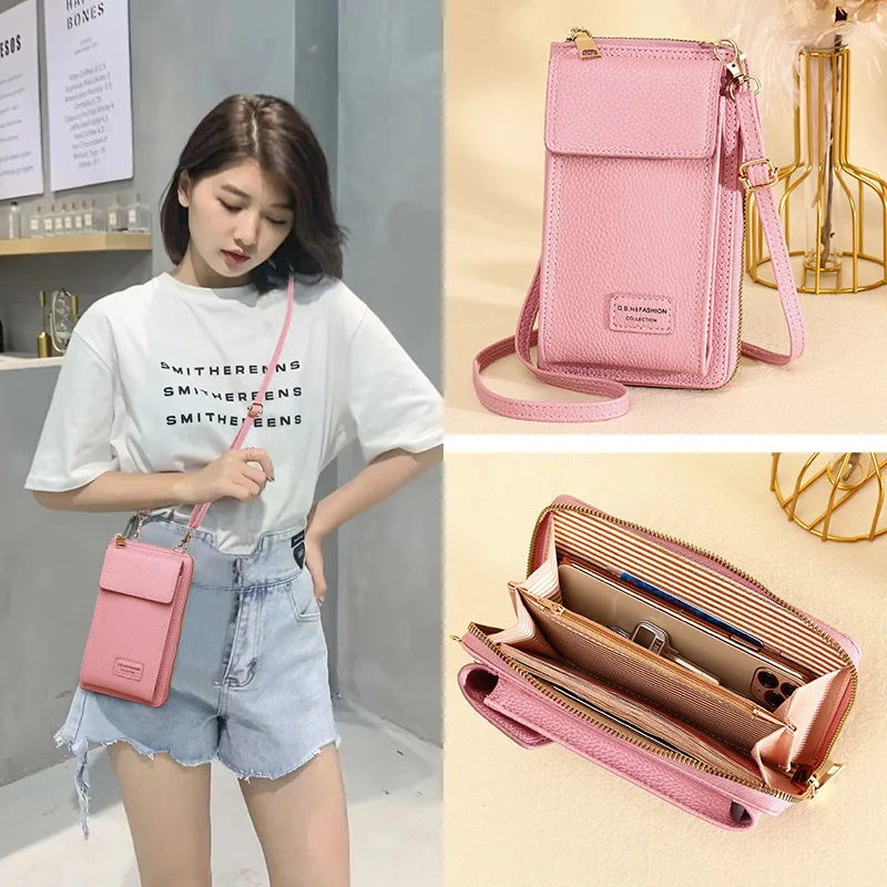 

New Women's Shoulder Bags Phone Purses Ladies Hasp Handbags Multifunctional Crossbody Bags For Girls Female Wallet Card Holders