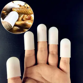 

Silicone Finger Protectors Finger Caps Great For Protect Cracked and Dry Finger Skin Nails Fingertips Cover Protection 10 Pieces