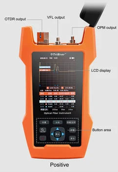 

New 40km AOR300 Fiber Optic OTDR Tester 20DB Integrated 1mW VFL OPM Optical Time Domain Reflectometer