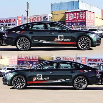 

World Datong sport auto stickers for Audi A5 S5 RS5 Door Side Body Decor Sticker Auto Accessories