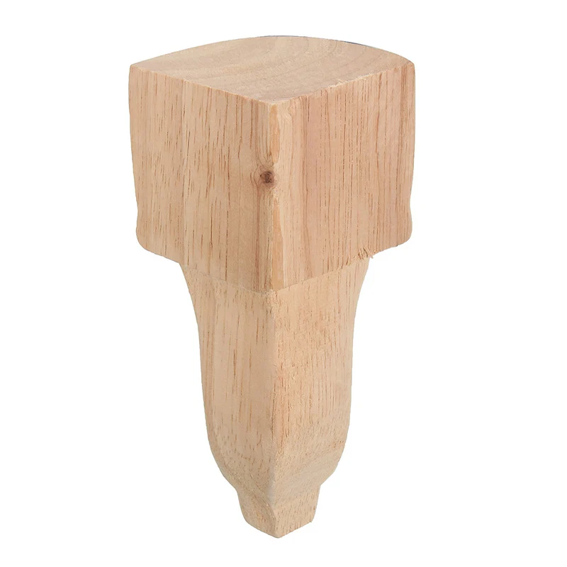 Ceny 4 sztuk partia 12x6cm europejskie meble stóp rzeźbione noga stołu drewna szafka TV siedzenia stóp szafka łazienkowa nóżki do mebli drewniane
