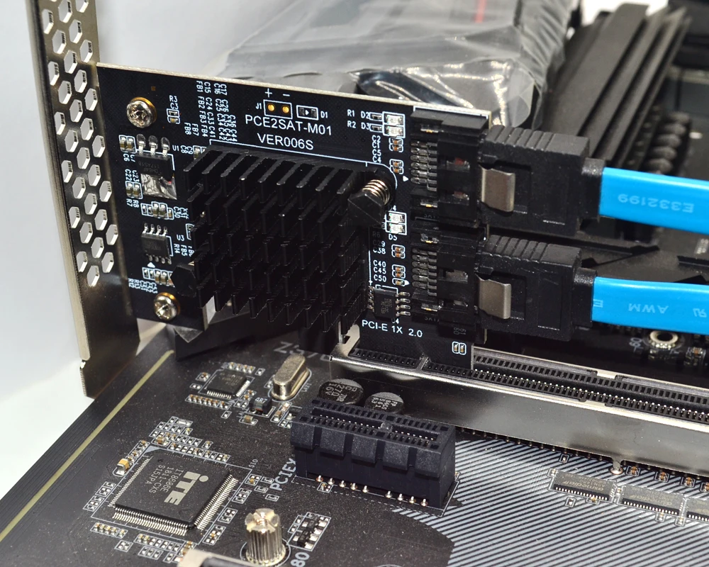 SATA3.0 плата расширения 2 порта к PCI-E адаптер карта IPFS жесткий диск 6 Гбит/с черная группа Hui MARVELL