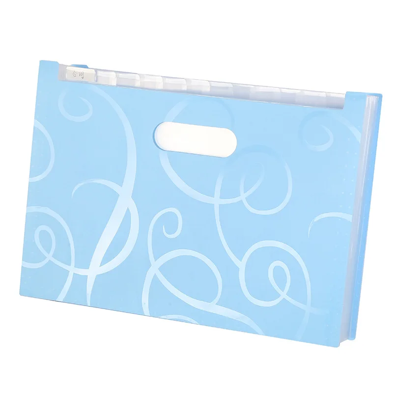 A4 plastic portable file folder extension wallet bill receipt file