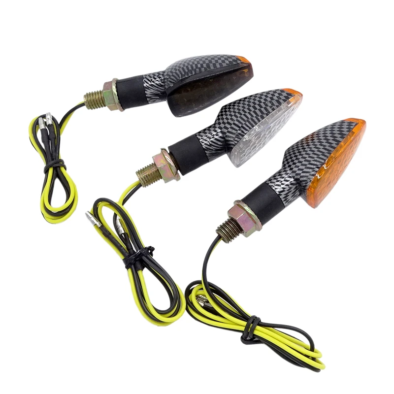 

1 Pair Universal Motorcycle LED Turn Signal Light Amber Short Indicator Blinker Lamp Light for Yamaha Kawasaki Honda Suzuki