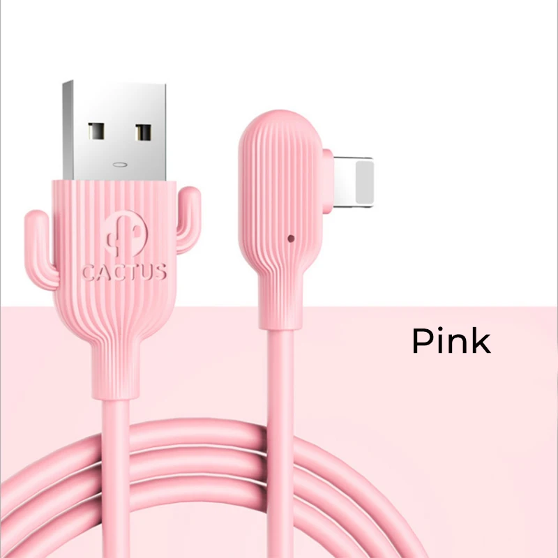 Type C usb кабель 2.1A кабель для быстрой зарядки 1 м для iPhone X 7 8 huawei samaung провод зарядного устройства разноцветный кабель - Цвет: Pink folding