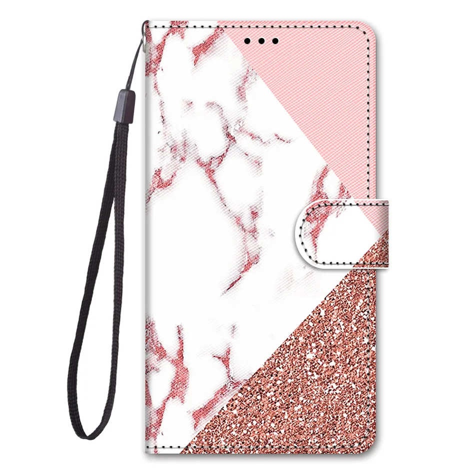 Lion Cat Butterfly Painted Flip Leather Phone Case For Huawei Honor 8 9 10 Lite Mate 20 Lite Wallet Card Holder Stand Book Cover phone dry bag