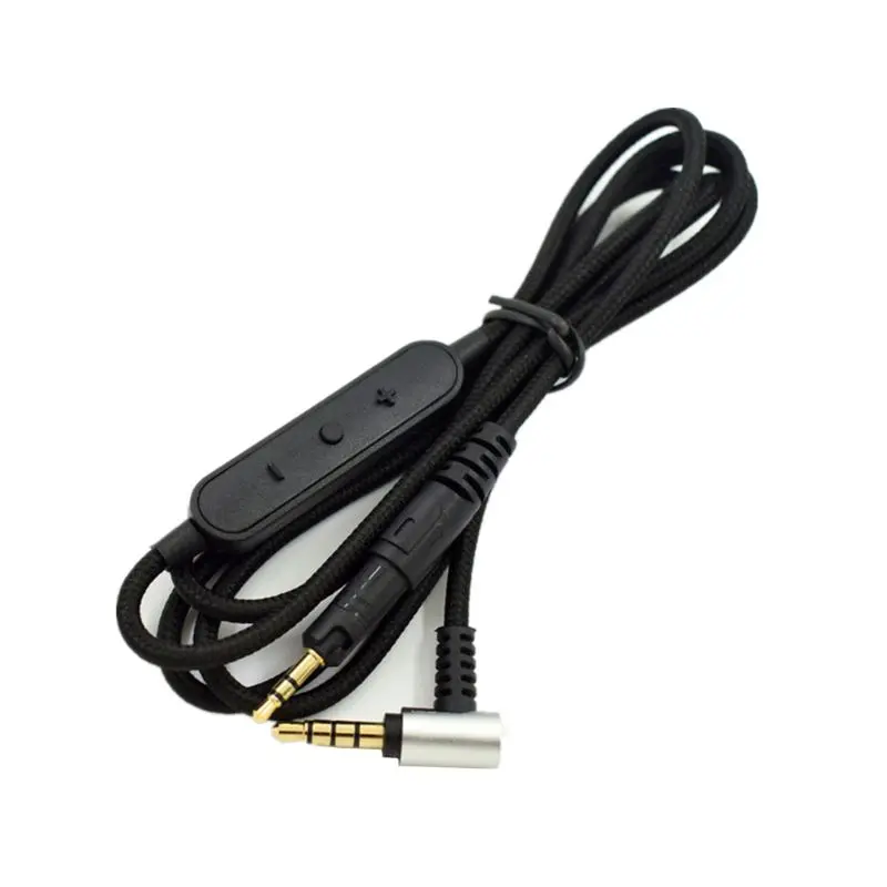 Тканый аудио кабель провод-контролируемый кабель для наушников HD598 HD518 ATH-M50X M40X 24BB