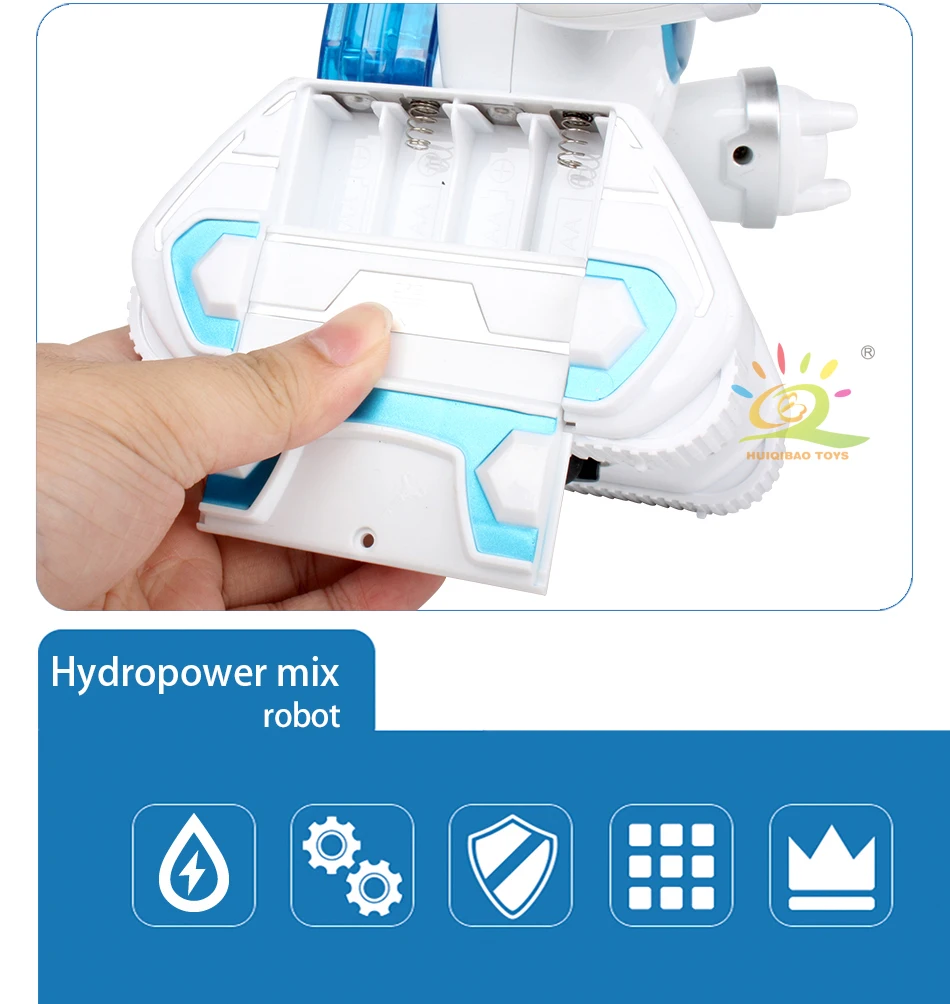 HUIQIBAO игрушки водное Вождение RC робот танец голоса электронная музыка интеллектуальный пульт дистанционного управления фигурка игрушка для детей