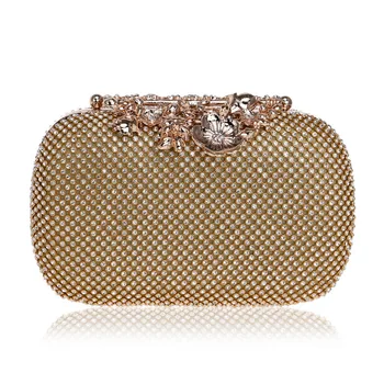 

European and American luxurious diamond inlaid dinner bag women's wedding dress evening party bag