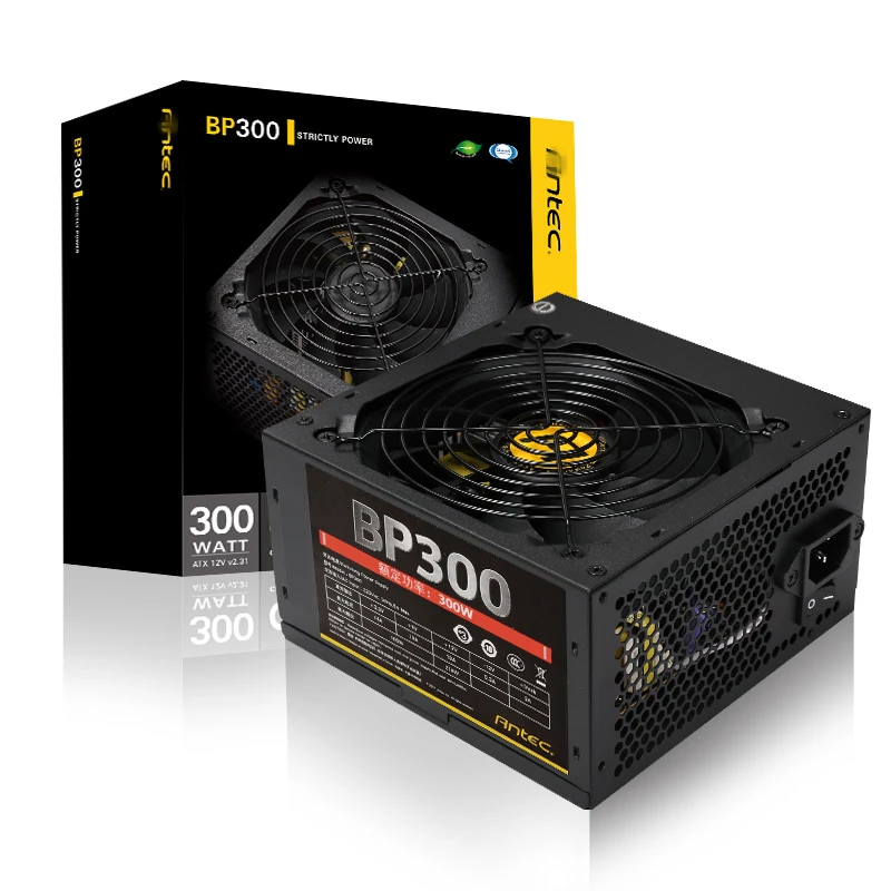 Блок питания для Antec ATX немодульная поддержка 1650 видеокарты бесшумный настольный компьютер блок питания 300 Вт блок питания VP300P BP300