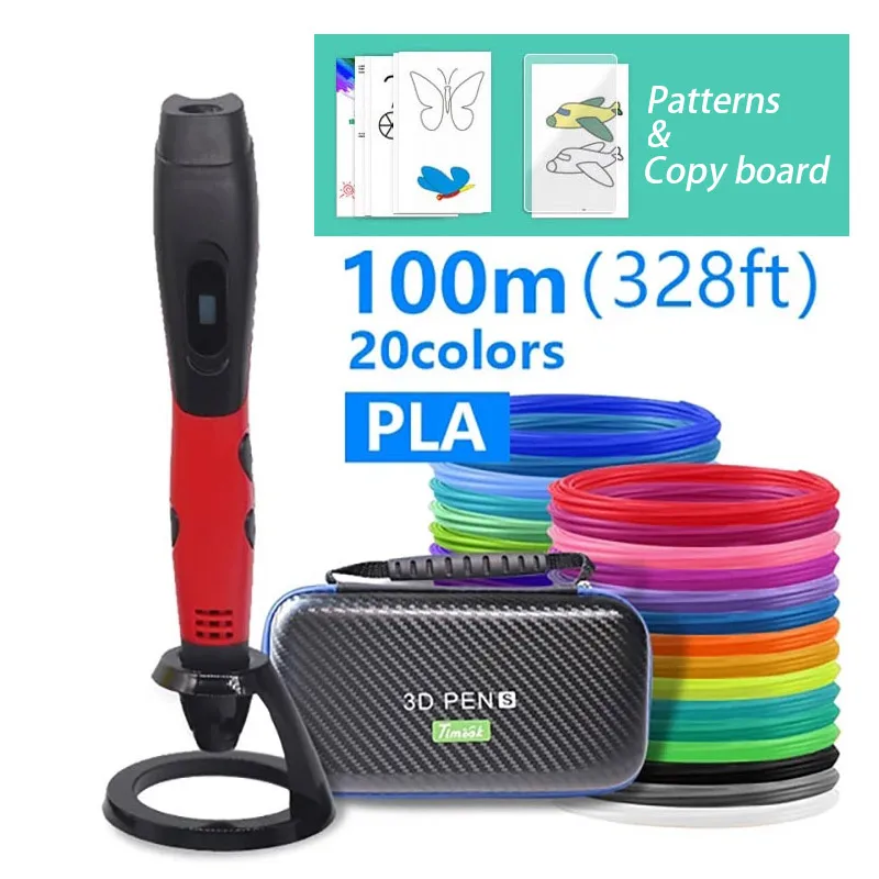 High Quality 3D Pen 3D Printing Pen,With PLA Filament 1.75mm USB Power With Beautiful Case,Complete Package, Easy To Operate 4 3 inch hmi intelligent lcd module tft display touch screen with free gui software easy to operate support any mcu