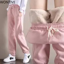 WONTIVE 2021 Women Winter Warm Leggings Thick Trousers Warm Plus Size Long Pants Fashion Casual Soild Color Leggings Sport Pants
