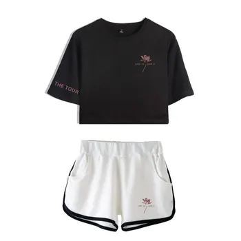 

SHAWN MENDES sets Summer K-pops Women Two Piece Set Shorts and T-shirts Clothes 2019 Tops Hot Sale K-pops sets Plus Size xxl