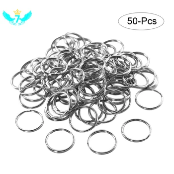 

50pcs/set 25mm Key Ring Horse Ring Horse Ring Double Ring Small Jewelry Accessories TOB