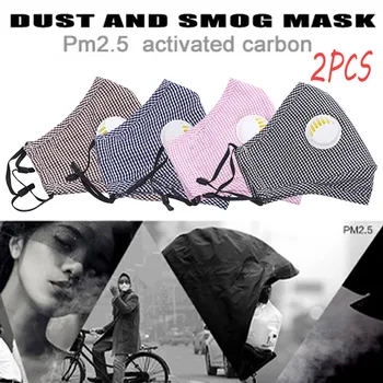 

2pcs Cotton Mask With 2 Filter Face Mask 2020top Masks Scarf Breathable Mask Dust-proof Anti-ultraviolet Lycra Masks Masque