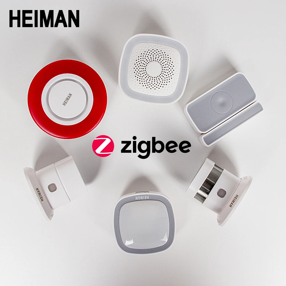 Комплект умный дом HEIMAN WiFi дверной шлюз окно PIR датчик движения углекислый газ zigbee
