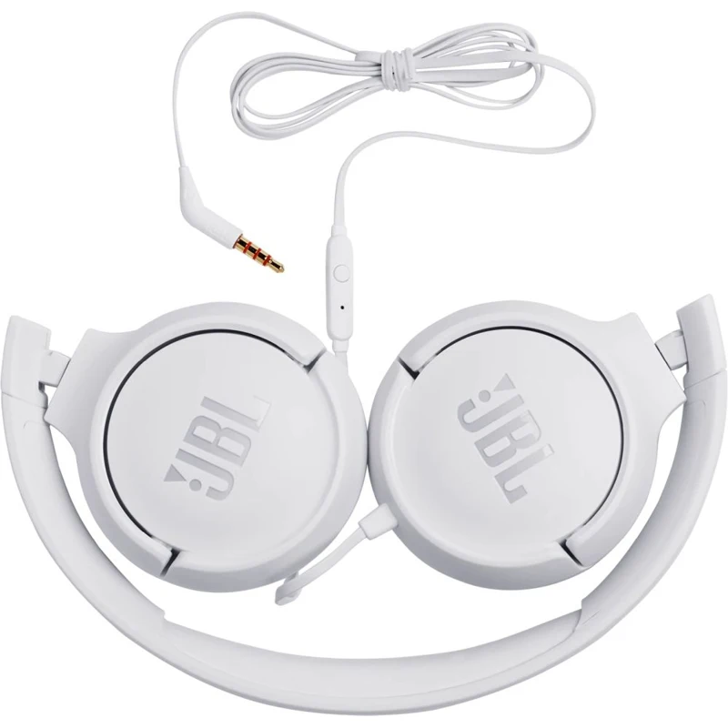 Гарнитура накладные JBL T500 1.187м белый проводные