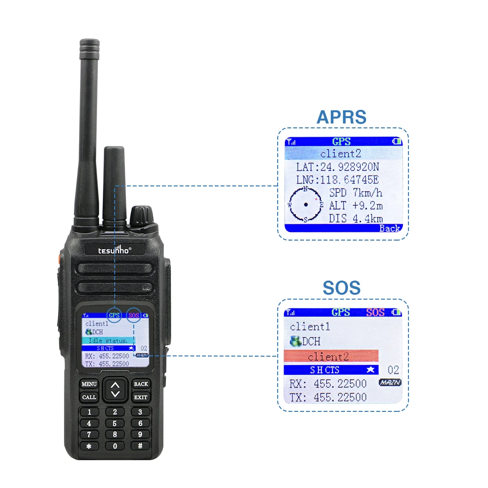 Tesunho walkie talkie TH 680, Modos duales, 3g, wcdma, vhf, uhf, radio  práctica| | - AliExpress