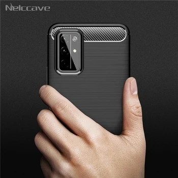 

50Pcs Carbon Fiber Silicone Case For Huawei Honor 30 30S V30 20 20S V20 20i 10i X10 10 V10 9X 8X 8S 8A Anti-Fingerprint Cover
