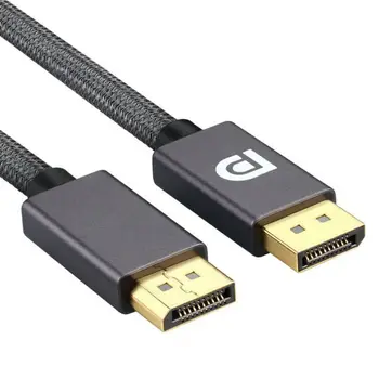 

Braided 8K @ 60Hz DisplayPort Male to Male DisplayPort Cable 1.4 for E-sports