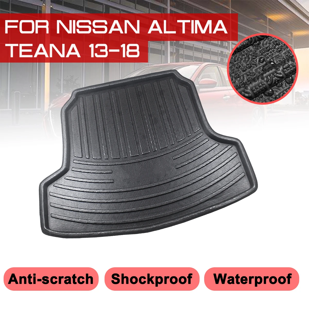 Car Rear Trunk Boot Mat For Nissan Altima Teana 2013 2018 Waterproof