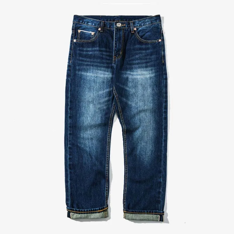 Tide Fashion Для мужчин повседневные джинсы Прямые Свободные мешковатые потертые джинсы брюки-шаровары в стиле хип-хоп винтажный скейтборд под старину с брюками