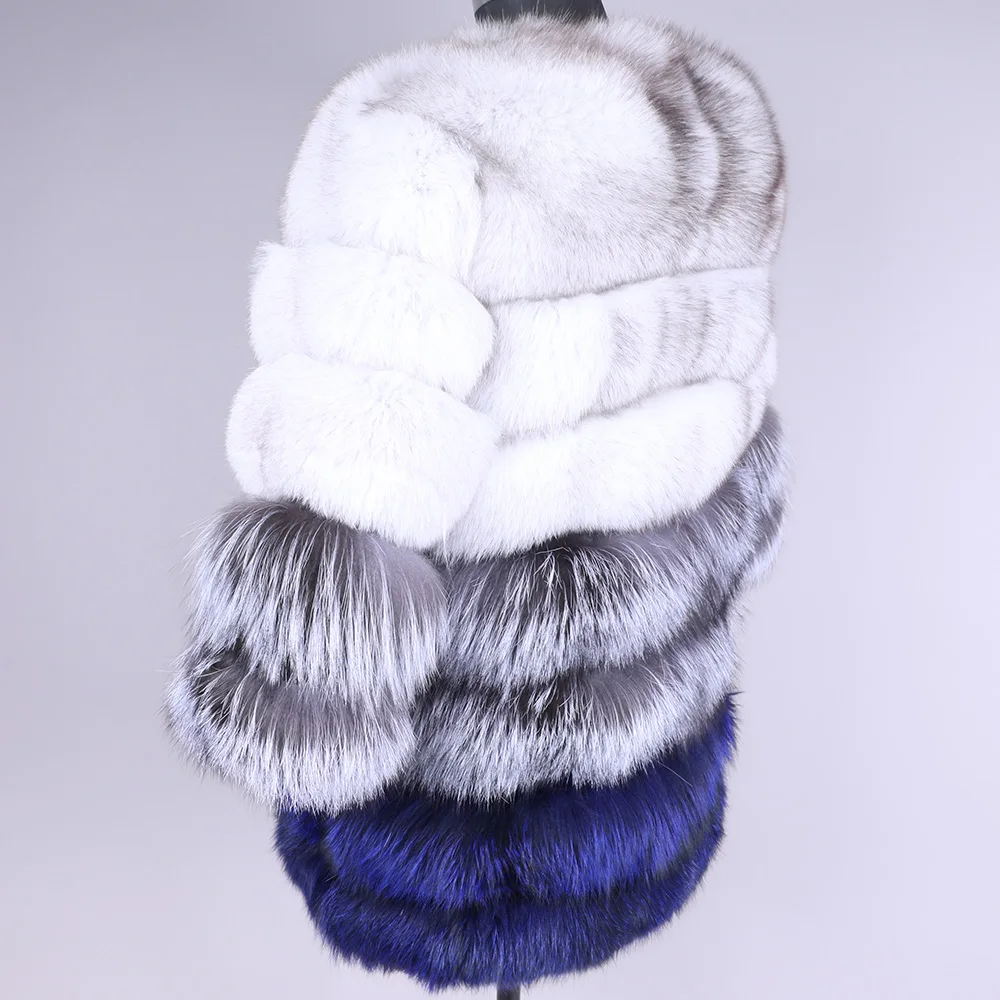 Натуральный Лисий мех пальто женская меховая куртка зимнее высококачественное теплое пальто