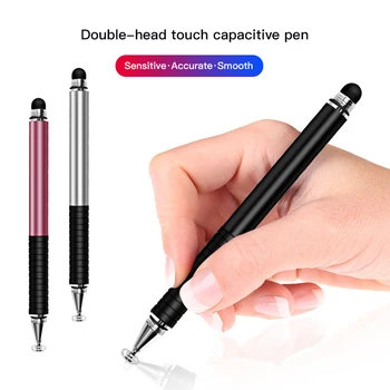 

2 In 1 Touch Screen Capacitive Stylus For Smartphone Tablet PC High Sensitive Precise Stylus Pen Multi Functional Drawing Pencil