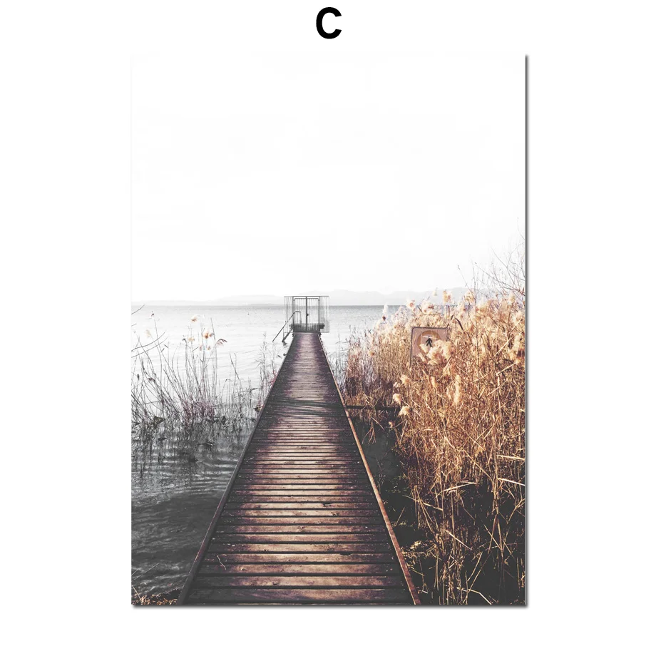 Field-Reed-Bridge-Quotes-Fall-Landscape-Wall-Art-Canvas-Painting-Nordic-Posters-And-Prints-Wall-Pictures (5)