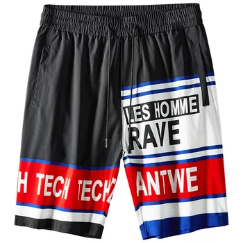 

Street Tide Sports Shorts Men's Summer Thin Section Leisure Beach Pants Loose Print Men's Pants