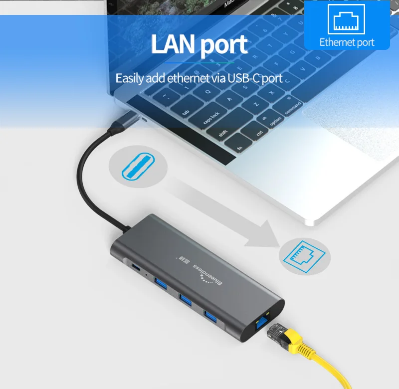 Док-станция для ноутбука type C USB 3,0 HDMI TF LAN PD usb-хаб type-C для Macbook для huawei XiaoMi DELL Surface lenovo Dock