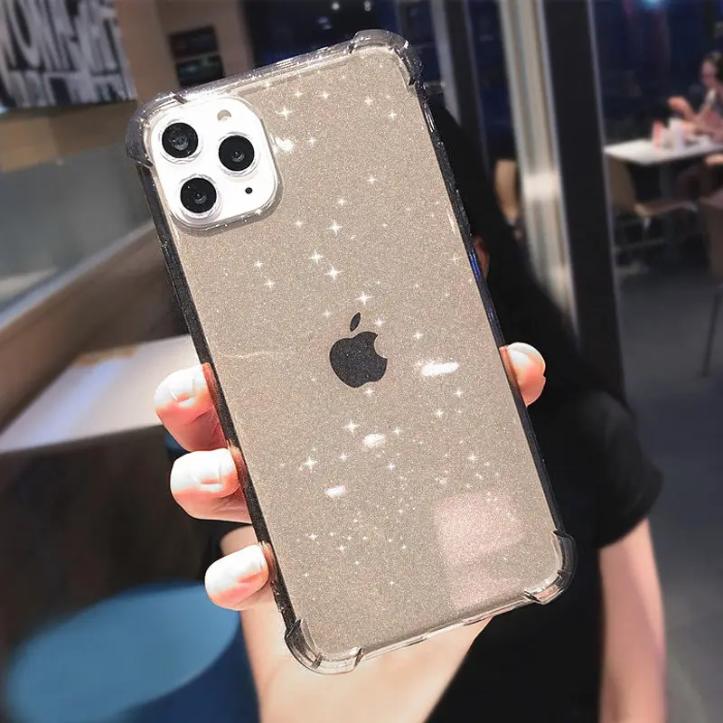 Ttransparent Anti knock Case for iPhone 11 Pro Max XS XR X 6S 6 7 8 2