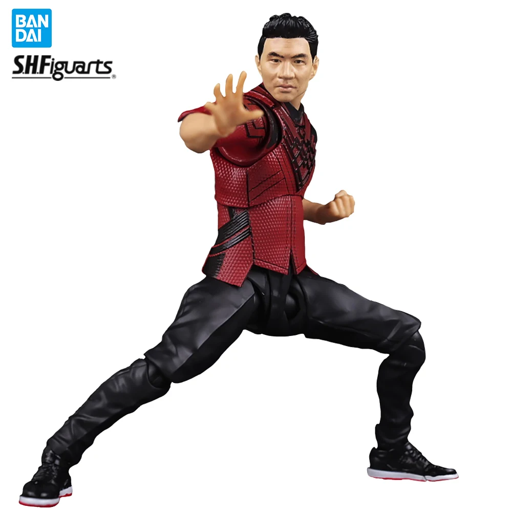 Новинка фигурка SHF Shang-Chi Bandai и легенда о десяти кольцах экшн-фигурка Marvel аниме