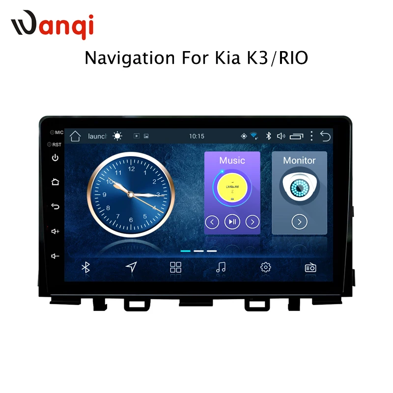 Wanqi Android 8 1 автомобильная аудиосистема мультимедийный радиоплеер для KIA k3 RIO 2017