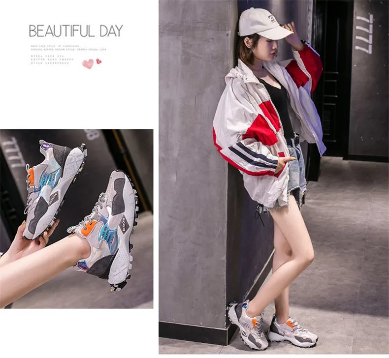CAGILKZEL 2019 Autumn Shoes Woman Platform Sneakers Fashion Women Sneakers Shoes Casual Flats Soft Chunky Shoes Ladies Shoes (6)