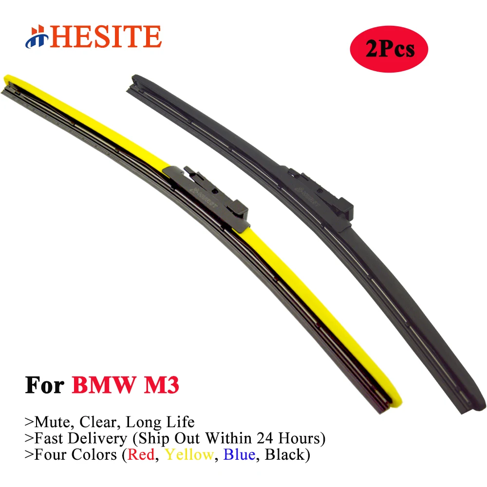 HESITE Цвет лопасти стеклоочистителя головного стекла для BMW M3 M340I F80 E30 E36 E46 E90 E92 M4