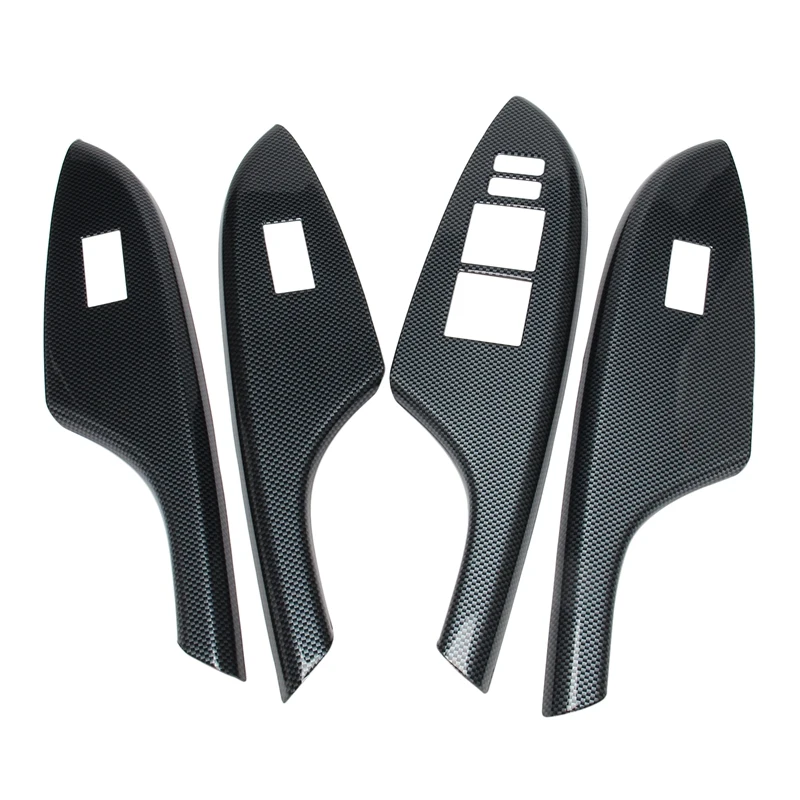 For Toyota Corolla 2007-2013 Door Window Lift Panel Carbon Fiber Switch Cover Trim LHD | Автомобили и мотоциклы