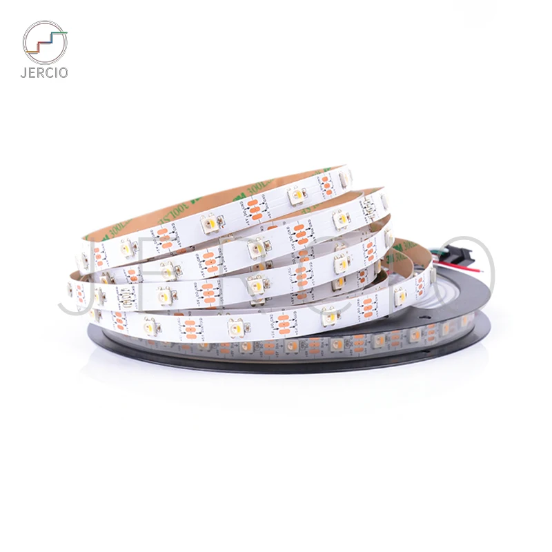 

JERCIO SK6812-RGBW like SK6812 IC 30/60/144 leds/pixel/m; 1m/4m/5m individual Addressable led strip IP30/IP65/IP67/ DC5V
