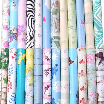 

DIY PVC cartoon self-adhesive wallpaper living room bedroom TV back children room boy girl waterproof wall stickers wallpapers