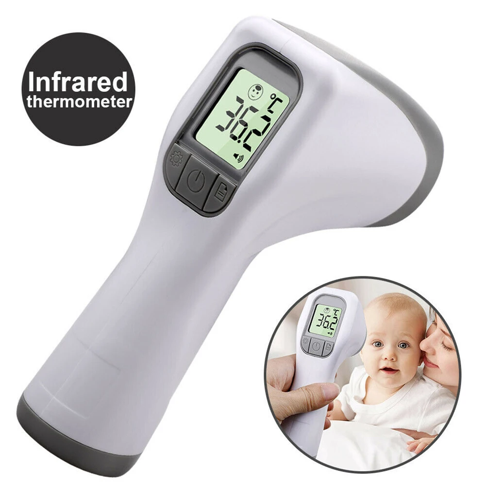 

Adults Baby Digital IR Infrared Non-contact Thermometer Gun Forehead Temperature LCD Digital Temperature Measurement
