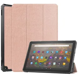 Étui de protection pour tout nouveau Fire HD 10 Plus 2021, support pliable, coque antichoc, étuis à manches rabattables de couleur unie 