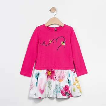 

Spring and Autumn Long Sleeve Dress Girls Dress