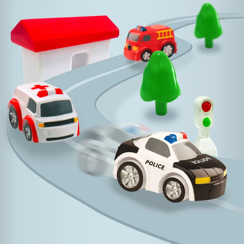 Ручной автомобиль Приключения трек игрушки для детей развивающие спасательные машины игрушки на тему приключений парковка симулятор подарок для мальчика ПИС