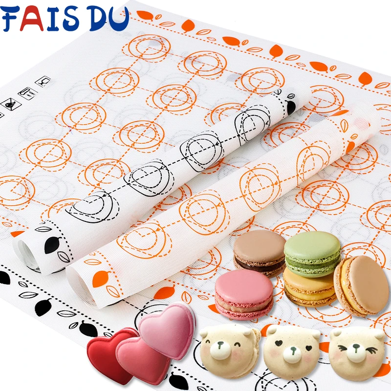 Plaque de cuisson en silicone pour macaron, 30 trous, 29x26cm