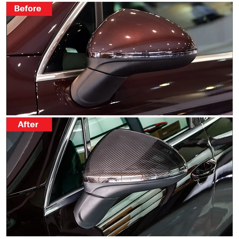 02-100% Real carbon fiber,Free shipping 2x Side Rearview Mirror Covers Carbon Fiber Fit for Porsche Cayenne 958 2015-2017