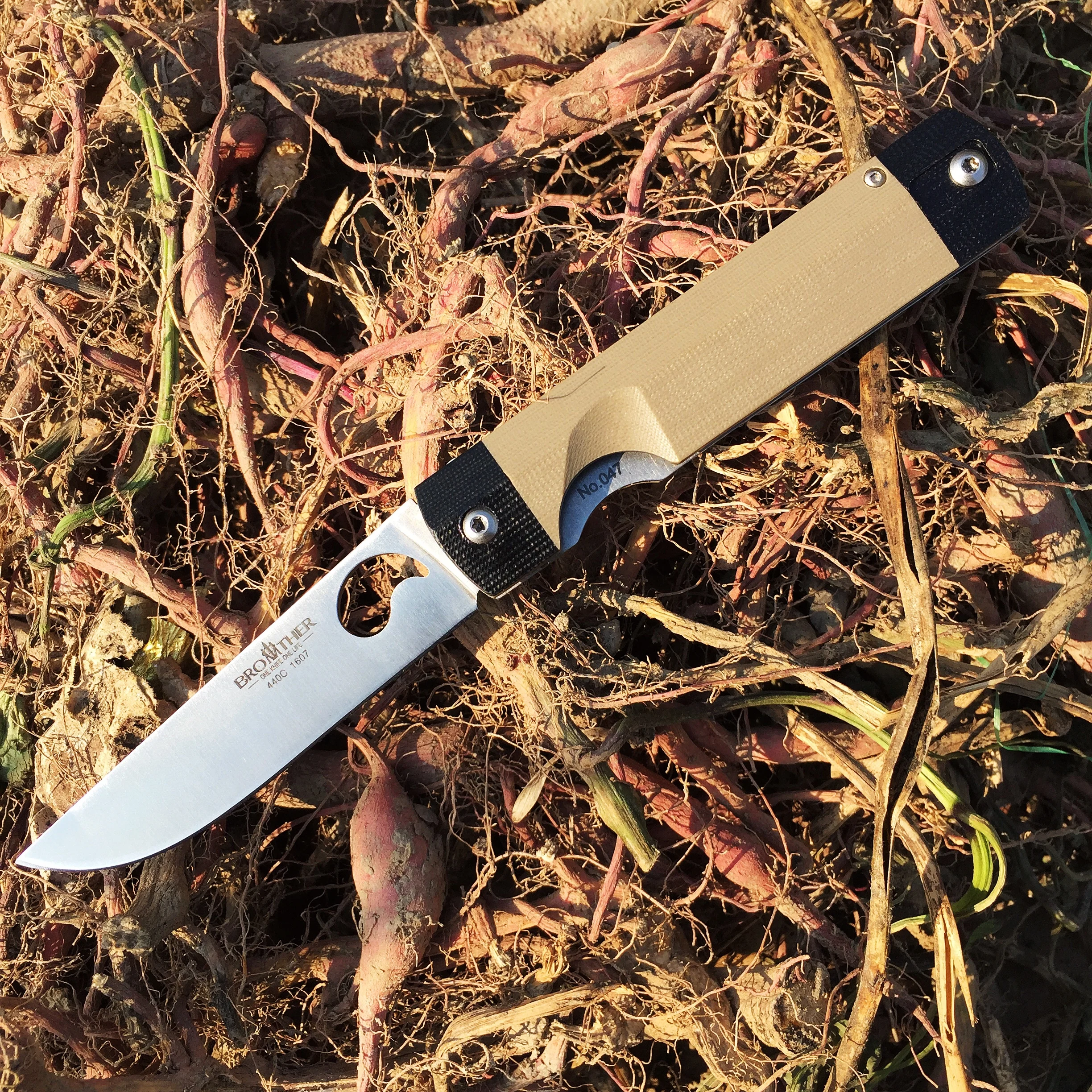 

Brother knife 1607 folding knife Pocket knives Tactical survival tool folder blade G10 handle 440C steel EDC Collection