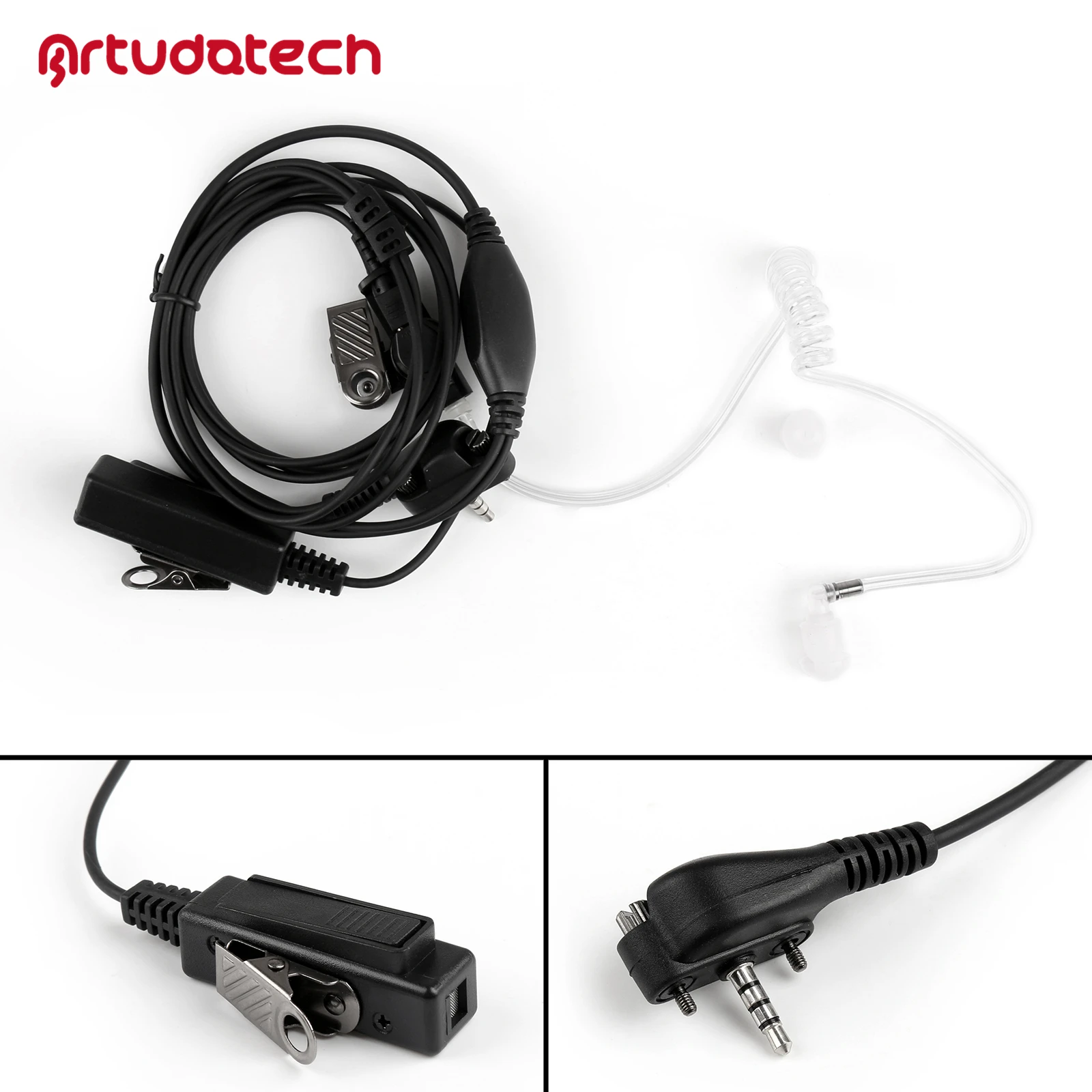 Artudatech 1 шт. Скрытая акустическая Воздушная трубка Гарнитура для Vertex VX230 VX231 VX298 VX354