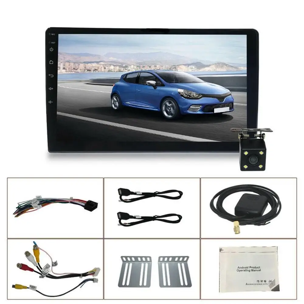 

10.1inches 2Din Car Radio Android 9.1 Gps Navi Wifi Wireless Mp5 Players+ Camera Car DVR Gps Navigator Car Styling